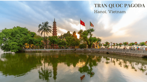 weather in hanoi - tran quoc pagoda