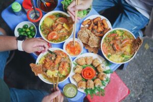 Hanoi walking street food tour