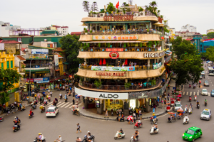 Is it allowed to ride a motorbike on Hoan Kiem pedestrian street?