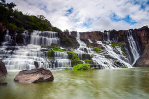 visit vietnam in july? make sure to include Pongour waterfall in the itinerary, which are at their peak flow during the rainy season