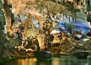 Thien Canh Son cave is one of the hidden gems in off the beaten path Bai Tu Long Bay